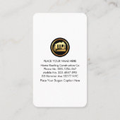 Creative Rooftop Building Roofer Visitenkarte (Rückseite)