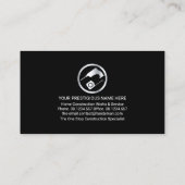 Creative Rooftop Handyman Tools Sun Visitenkarte (Rückseite)