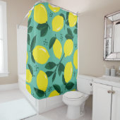 Creative rosa-blaue Farbtextur, abstrakt. Duschvorhang (Beispiel)