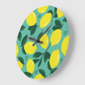Creative rosa-blaue Farbtextur, abstrakt. Große Wanduhr (Winkel)