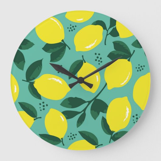 Creative rosa-blaue Farbtextur, abstrakt. Große Wanduhr (Vorderseite)