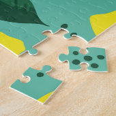 Creative rosa-blaue Farbtextur, abstrakt. Puzzle (Seite)