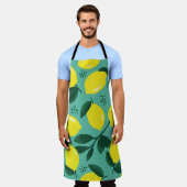 Creative rosa-blaue Farbtextur, abstrakt. Schürze (Getragen)