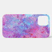 Creative rosa-blaue Textur, Farbblöcke. Case-Mate iPhone Hülle (Rückseite (Horizontal))