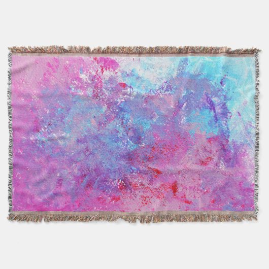 Creative rosa-blaue Textur, Farbblöcke. Decke (Vorderseite)