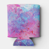 Creative rosa-blaue Textur, Farbblöcke. Dosenkühler (Rückseite)