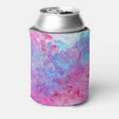 Creative rosa-blaue Textur, Farbblöcke. Dosenkühler (Kanne Rückseite)
