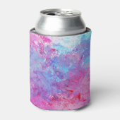 Creative rosa-blaue Textur, Farbblöcke. Dosenkühler (Kanne Vorderseite)