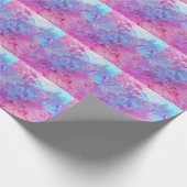 Creative rosa-blaue Textur, Farbblöcke. Geschenkpapier (Ecke)