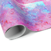 Creative rosa-blaue Textur, Farbblöcke. Geschenkpapier (Rolleneckpunkt)