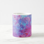 Creative rosa-blaue Textur, Farbblöcke. Kaffeetasse (Mittel)