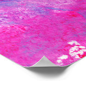 Creative rosa-blaue Textur, Farbblöcke. Poster (Ecke)