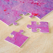 Creative rosa-blaue Textur, Farbblöcke. Puzzle (Seite)
