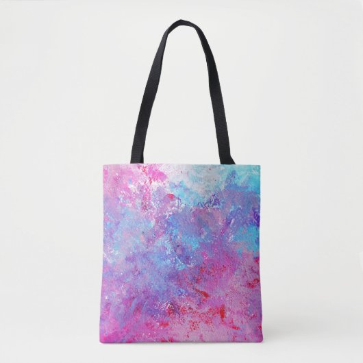Creative rosa-blaue Textur, Farbblöcke. Tasche (Vorderseite)