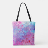 Creative rosa-blaue Textur, Farbblöcke. Tasche (Rückseite)