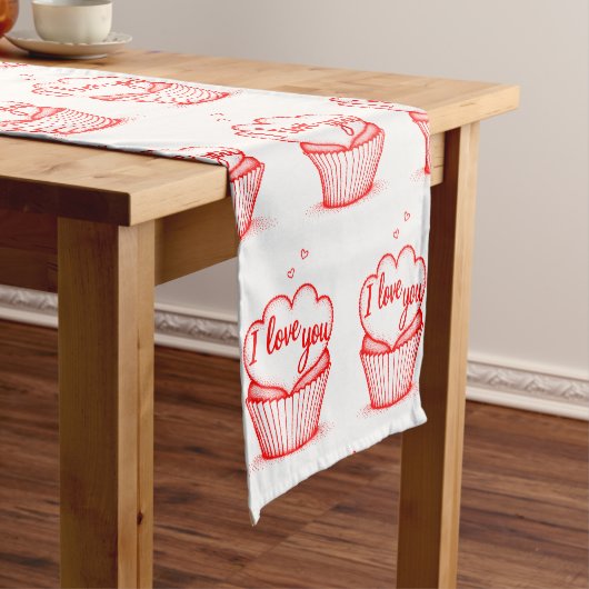 Creative Rotherherzen Design Kurzer Tischläufer (Beispiel)