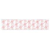 Creative Rotherherzen Design Kurzer Tischläufer (Horizontal)