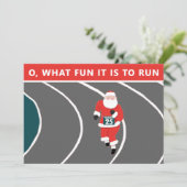 Creative Running Christmas Feiertagskarte (Stehend Vorderseite)