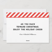 Creative Running Christmas Feiertagskarte (Rückseite)