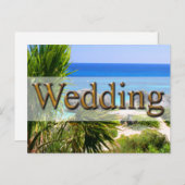 Creative Save the Date Card Ankündigungspostkarte (Vorne/Hinten)