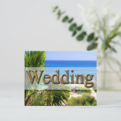 Creative Save the Date Card Ankündigungspostkarte (Stehend Vorderseite)