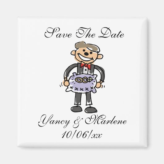 Creative Save the Date Magnet Ring Bester (Vorne)