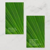 Creative Schlicht Green Botanic Trendy Consultant Visitenkarte (Vorne/Hinten)
