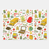 Creative School Teacher Holiday Geschenk Geschenkpapier Set (Vorderseite 2)