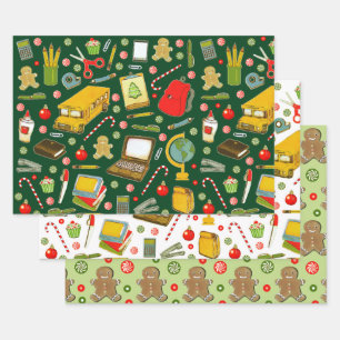 Creative School Teacher Holiday Geschenk Geschenkpapier Set