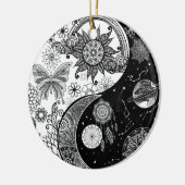 Creative Schwarz-weiß Yin Yang Night Day Mandala Keramik Ornament (Links)