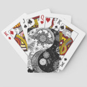 Creative Schwarz-weiß Yin Yang Night Day Mandala Spielkarten (Rückseite)