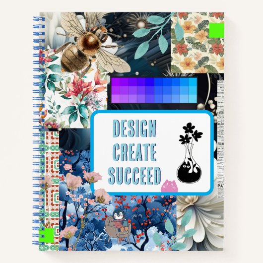 Creative Scrapbook Style Cover Notebook Notizblock (Vorderseite)