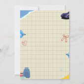 Creative Scrapbook Vision Board Girls Night Party Einladung (Rückseite)