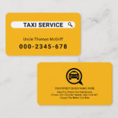 Creative Search Your Taxi Service Visitenkarte (Vorne/Hinten)