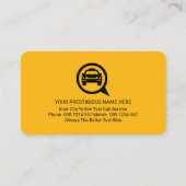 Creative Search Your Taxi Service Visitenkarte (Rückseite)