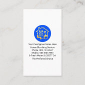 Creative Silver Piping Faucet Frame Visitenkarte (Rückseite)