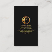 Creative Simple Black Tuxedo Motivierend Lautsprec Visitenkarte (Rückseite)