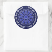 Creative simple colour flower gift mom dad sister runder aufkleber (Tasche)