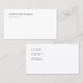 Creative Simple Design White Template Moderne Visitenkarte (Vorne/Hinten)