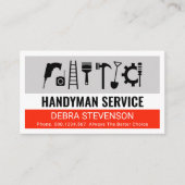 Creative Simple Handyman Tools Layer Visitenkarte (Vorderseite)