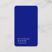Creative Simple Schlicht Phthalo Blue Trendy Visitenkarte (Vorderseite)