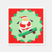 Creative Skateboarding Weihnachtsfeier Serviette (Vorderseite)
