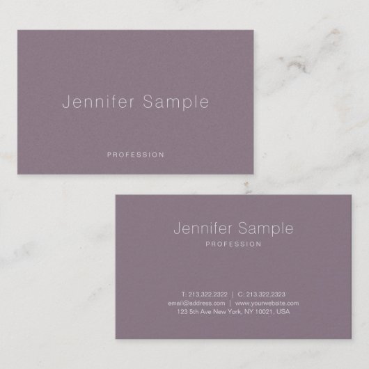 Creative Sleek Design Moderner Luxus Beruflich Visitenkarte (Vorne/Hinten)