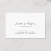 Creative Sleek Design Modernes, Schlichtes Berufli Visitenkarte (Vorderseite)