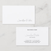 Creative Sleek Graphic Design Moderne Elegante Sch Visitenkarte (Vorne/Hinten)