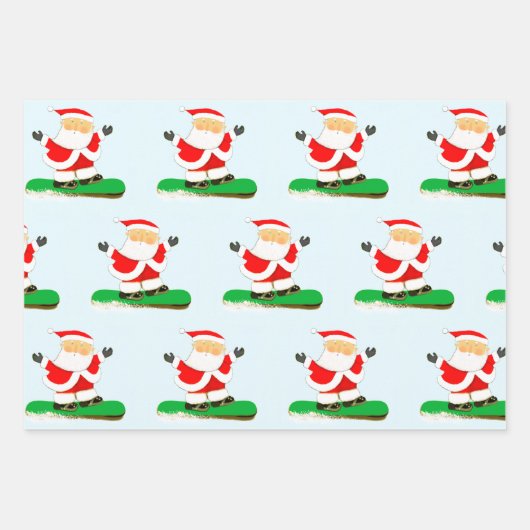 Creative Snowboarden Weihnachtsgeschenk Geschenkpapier Set (Vorderseite 2)