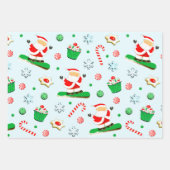 Creative Snowboarden Weihnachtsgeschenk Geschenkpapier Set (Vorderseite)