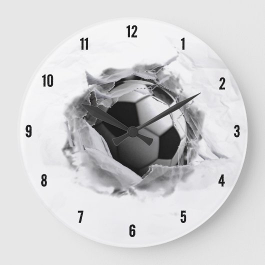 Creative Soccer Große Wanduhr (Vorderseite)