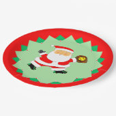 Creative Softball Christmas Holiday Pappteller (Schrägansicht)