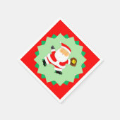Creative Softball Christmas Holiday Party Serviette (Ecke)